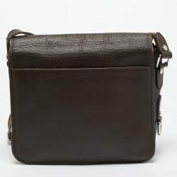 Pre Owned Louis Vuitton Grizzli Taiga Leather Andrei Messenger Bag