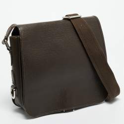 Pre Owned Louis Vuitton Grizzli Taiga Leather Andrei Messenger Bag