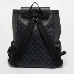 Pre Owned Louis Vuitton Monogram Eclipse Canvas Trio Backpack