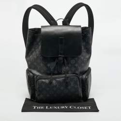 Pre Owned Louis Vuitton Monogram Eclipse Canvas Trio Backpack
