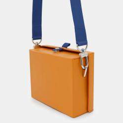 Pre Owned Louis Vuitton Shopper Saffron Cowhide Leather Clutch Bag