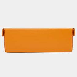 Pre Owned Louis Vuitton Shopper Saffron Cowhide Leather Clutch Bag