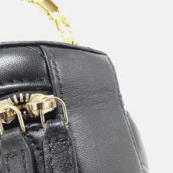Pre Owned Louis Vuitton S-Lock Black Monogram Taurillon Leather Shoulder Bag