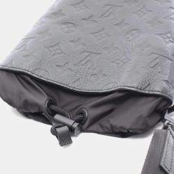 مملوكة مسبقًا Louis Vuitton Noe Sling Black Monogram Shadow Leather Shoulder Bag