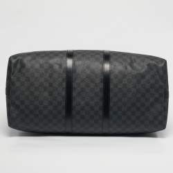 Pre Owned Louis Vuitton Damier Graphite Canvas Keepall Bandouliere 55 Bag