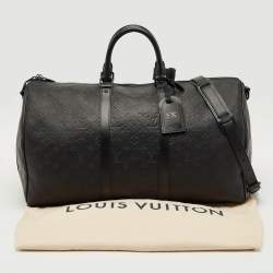 Pre Owned حقيبة لوي فيتون باندوليير كيبل 50 جلد شادو مونوغرام سوداء