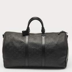 Pre Owned حقيبة لوي فيتون باندوليير كيبل 50 جلد شادو مونوغرام سوداء