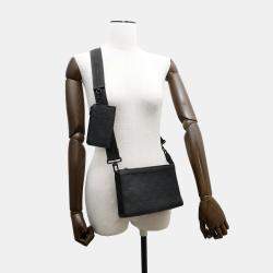 Pre Owned Louis Vuitton Gaston Wearable Wallet Noir Monogram Shadow