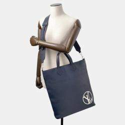 Pre Owned Louis Vuitton East Side Tote Navy Taurillon Leather