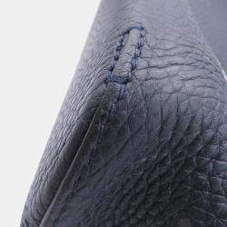 Pre Owned Louis Vuitton East Side Tote Navy Taurillon Leather