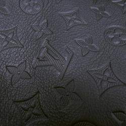Pre Owned Louis Vuitton Good Away Black Monogram Shadow Leather Backpack
