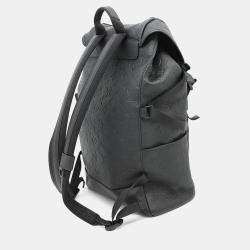 Pre Owned Louis Vuitton Good Away Black Monogram Shadow Leather Backpack