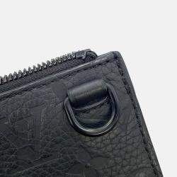 Pre Owned Louis Vuitton Sac Plat Black Monogram Taurillon