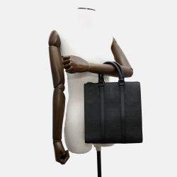 Pre Owned Louis Vuitton Sac Plat Black Monogram Taurillon