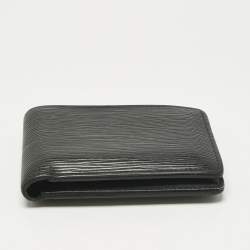 Pre Owned Louis Vuitton Black Epi Leather Slender Wallet