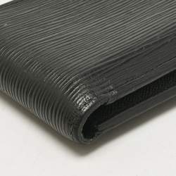 Pre Owned Louis Vuitton Black Epi Leather Slender Wallet