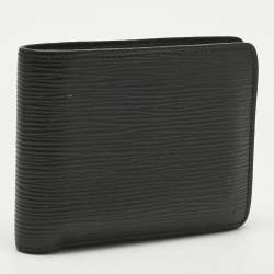 Pre Owned Louis Vuitton Black Epi Leather Slender Wallet