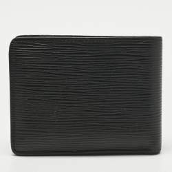 Pre Owned Louis Vuitton Black Epi Leather Slender Wallet