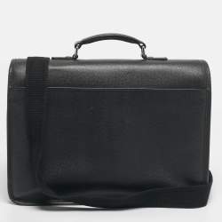 مملوكة مسبقًا حقيبة ماسنجر لوي فيتون جريزلي أليكسي جلد تايغا 