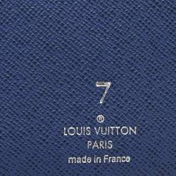 Pre Owned Louis Vuitton Cobalt Monogram Canvas Brazza Wallet