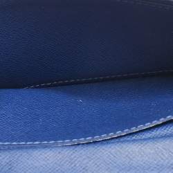 Pre Owned Louis Vuitton Cobalt Monogram Canvas Brazza Wallet