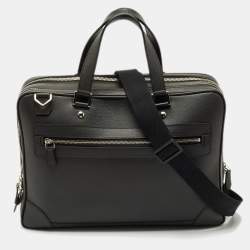 Pre Owned Louis Vuitton Black Taiga Leather Alexander Briefcase