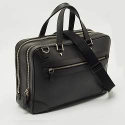 مملوكة مسبقًا حقيبة مستندات لويس فويتون الإسكندر جلد تايغا أسود