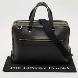مملوكة مسبقًا حقيبة مستندات لويس فويتون الإسكندر جلد تايغا أسود