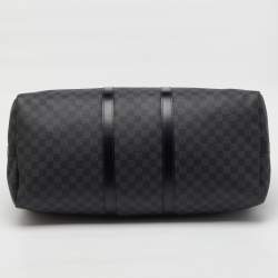 Pre Owned حقيبة لوي فيتون كيباول باندولير كانفاس داميي جرافيت 55