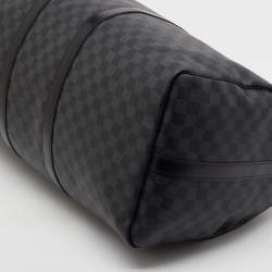 Pre Owned حقيبة لوي فيتون كيباول باندولير كانفاس داميي جرافيت 55