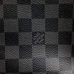 Pre Owned Louis Vuitton Graphite Avenue Black Canvas Slingback