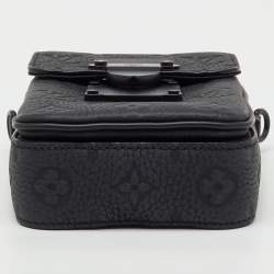 مملوكة مسبقًا حقيبة محفظة قابلة للارتداء رأسياً لوي فيتون جلد توريلون أسود ومونوغرام بقفل S