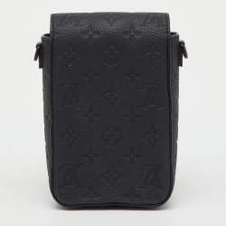 مملوكة مسبقًا حقيبة محفظة قابلة للارتداء رأسياً لوي فيتون جلد توريلون أسود ومونوغرام بقفل S