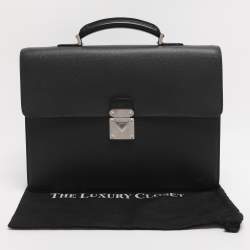 Pre Owned Louis Vuitton Grey Taiga Leather Robusto 1 Compartment Briefcase