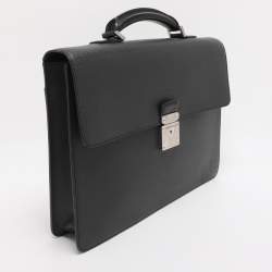 Pre Owned Louis Vuitton Grey Taiga Leather Robusto 1 Compartment Briefcase