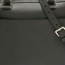 مملوكة مسبقًا Louis Vuitton Black Taiga Leather Porte Documents Briefcase Bag