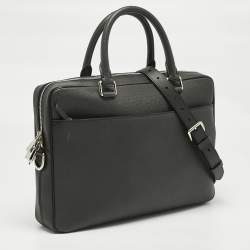 مملوكة مسبقًا Louis Vuitton Black Taiga Leather Porte Documents Briefcase Bag