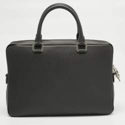 مملوكة مسبقًا Louis Vuitton Black Taiga Leather Porte Documents Briefcase Bag