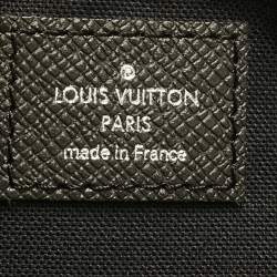 مملوكة مسبقًا Louis Vuitton Black Taiga Leather Porte Documents Briefcase Bag