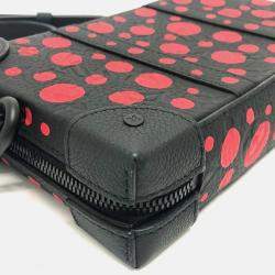 Pre Owned Louis Vuitton Soft Trunk Black Monogram Taurillon Leather Shoulder Bag