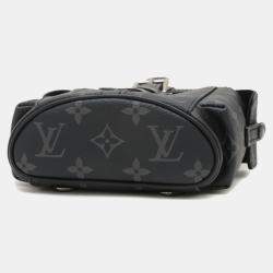 Pre Owned Louis Vuitton Christopher Nano Monogram Eclipse Canvas Shoulder Bag