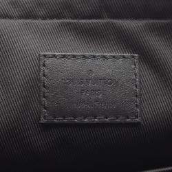 Pre Owned Louis Vuitton Duo Messenger Black Monogram Shadow Leather Shoulder Bag