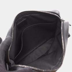 Pre Owned Louis Vuitton Duo Messenger Black Monogram Shadow Leather Shoulder Bag