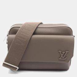 Pre Owned Louis Vuitton Fastline Messenger Shoulder Bag Leather Aerogram Brown