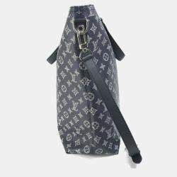 Pre Owned Louis Vuitton Jake and Dinos Chapman Savannah Monogram Navy Canvas Tote Bag