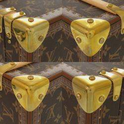 Pre Owned Louis Vuitton Coffret Champagne Brown Monogram Canvas Trunk