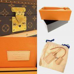 Pre Owned Louis Vuitton Coffret Champagne Brown Monogram Canvas Trunk