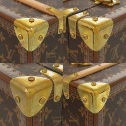 Pre Owned Louis Vuitton Coffret Champagne Brown Monogram Canvas Trunk