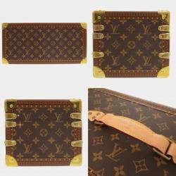 Pre Owned Louis Vuitton Coffret Champagne Brown Monogram Canvas Trunk