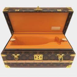 Pre Owned Louis Vuitton Coffret Champagne Brown Monogram Canvas Trunk